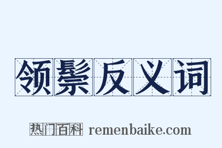领鬃反义词是什么意思的图片
